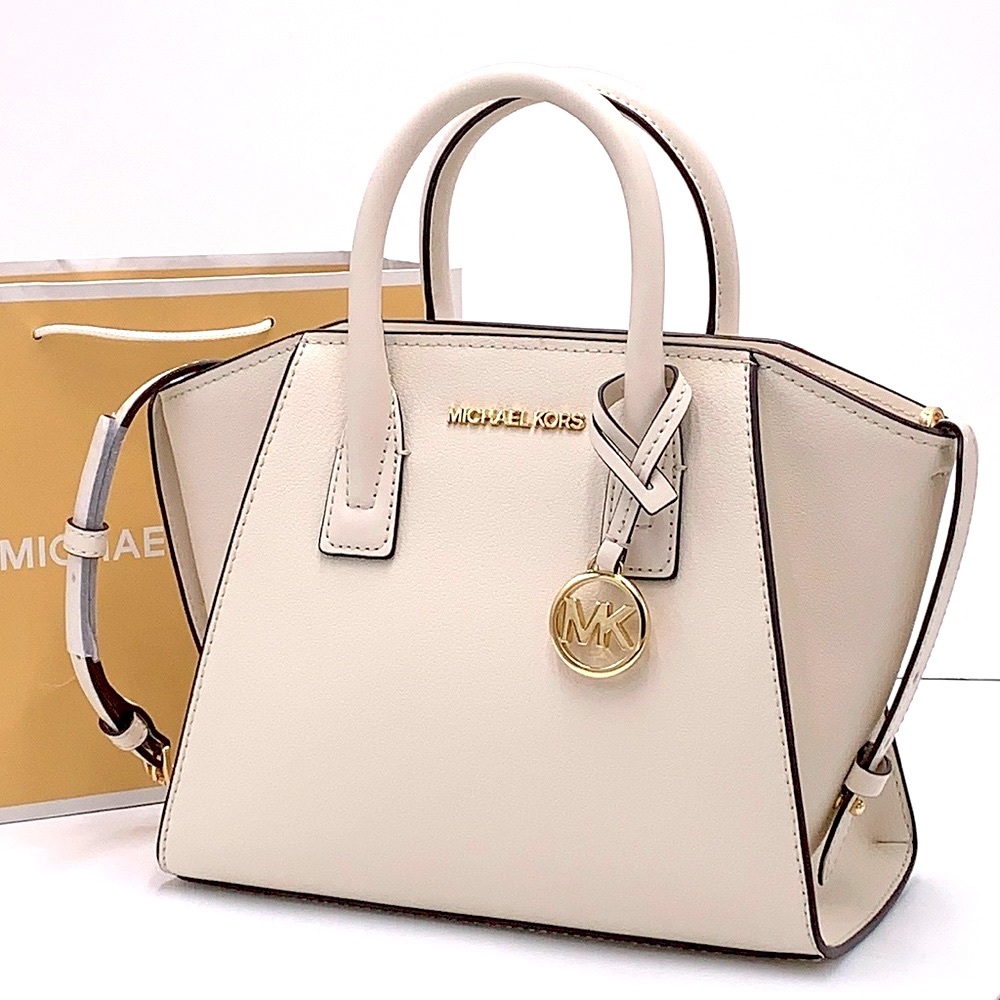 MICHAEL KORS
Avril Small Leather Top-Zip Satchel
LIGHT CREAM COLOR